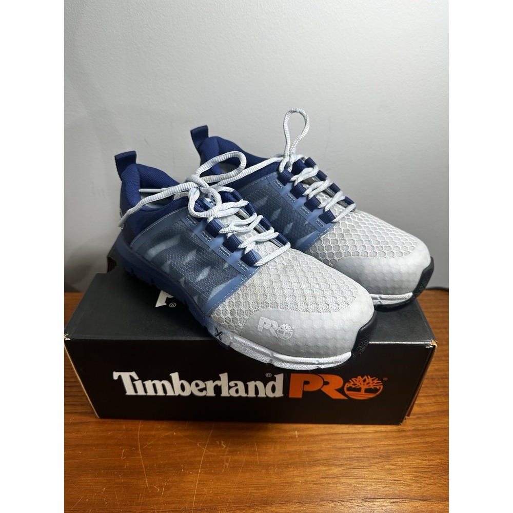 Timberland PRO Radius Work Shoes Purple Comp Toe Sneakers Women's Size 7.5M